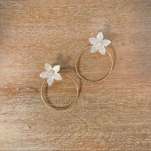BaubleBar floral hoops